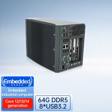 Intel Core i3/i5/i7/i9 High-performance Embedded industrial computer 64G 5COM 8USB 115W NVIDIA® GPU