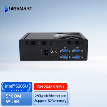 SINSMART Intel Lake-U 5205U 32GB Fanless mini PC industrial computer