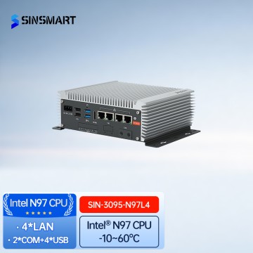 SINSMART Intel Alder Lake-N97/ARM RK3588 Embedded IPC industrial Fanless mini PC Windows 10/11,Linux